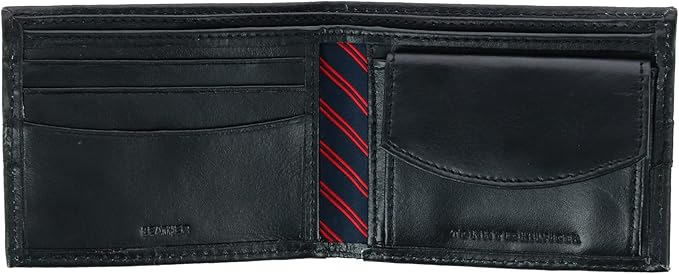 Tommy Hilfiger 31TL130088 Men's Classic Bifold Wallet with ID Window and Multiple Card Slots
