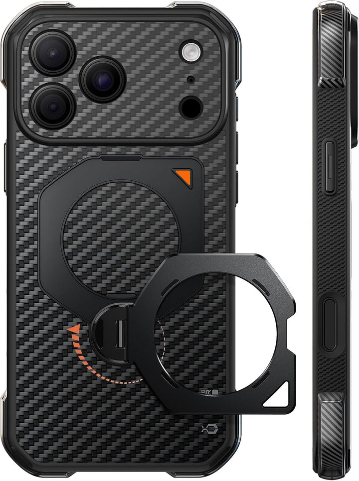 SUPCASE for iPhone 18 Pro Max Case with 360° Rotating Stand, Airbag Protection, 360° Kickstand, Fit for MagSafe, Camera Control, Heavy-Duty Phone Case for iPhone 17 /18 Pro Max, UB Aero