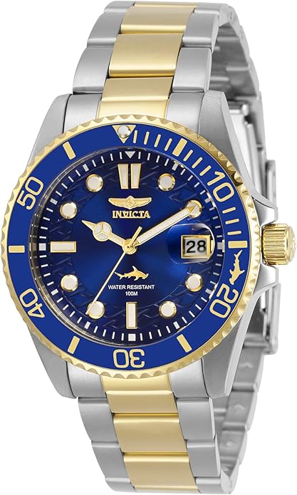 Invicta Women's 30481 Pro Diver Quartz Watch with Stainless Steel Strap, Gold, Two Tone