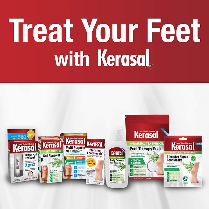 Kerasal Intensive Foot Repair, Skin Healing Ointment for Cracked Heels and Dry Feet, 1 Oz