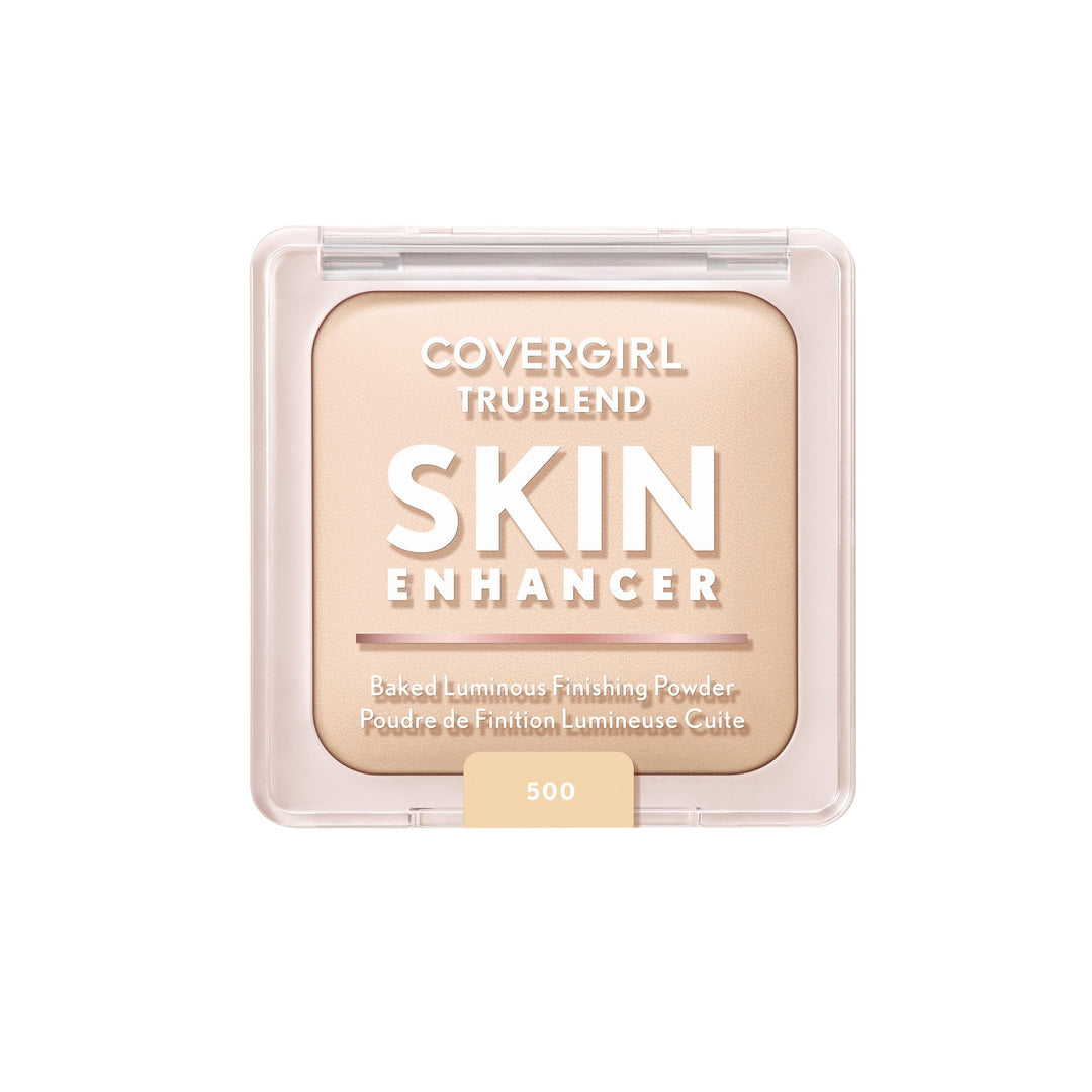COVERGIRL TruBlend Skin Enhancer Baked Luminous Finishing Face Powder, with Hyaluronic Acid and White Rose Extract, Sheer &amp; Buildable