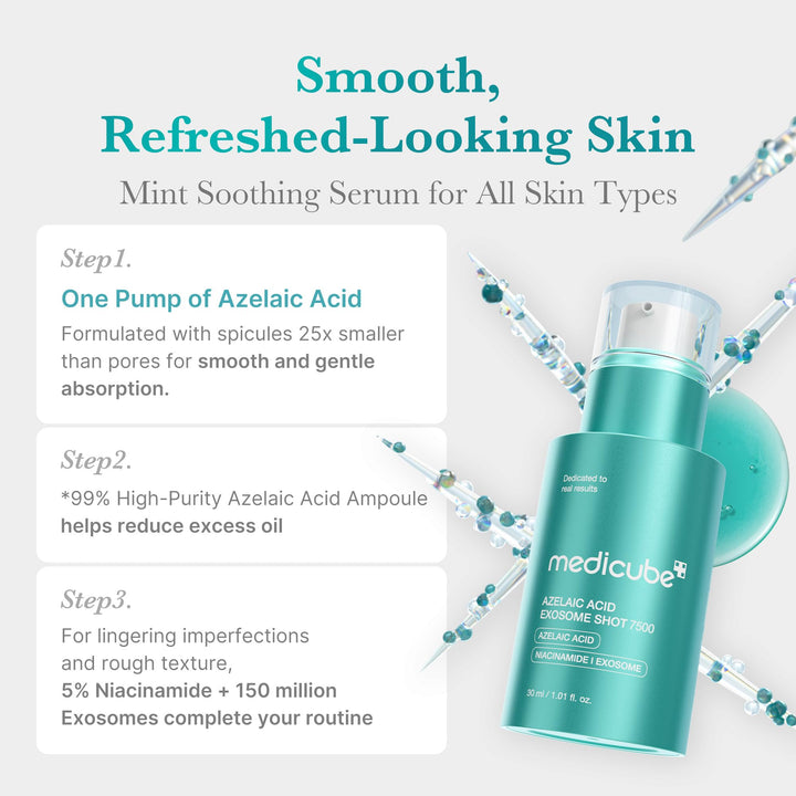 Medicube Exosome Shot Spicule Facial Serum |AHA+BHA+PHA |  Korean Skincare 30 ml