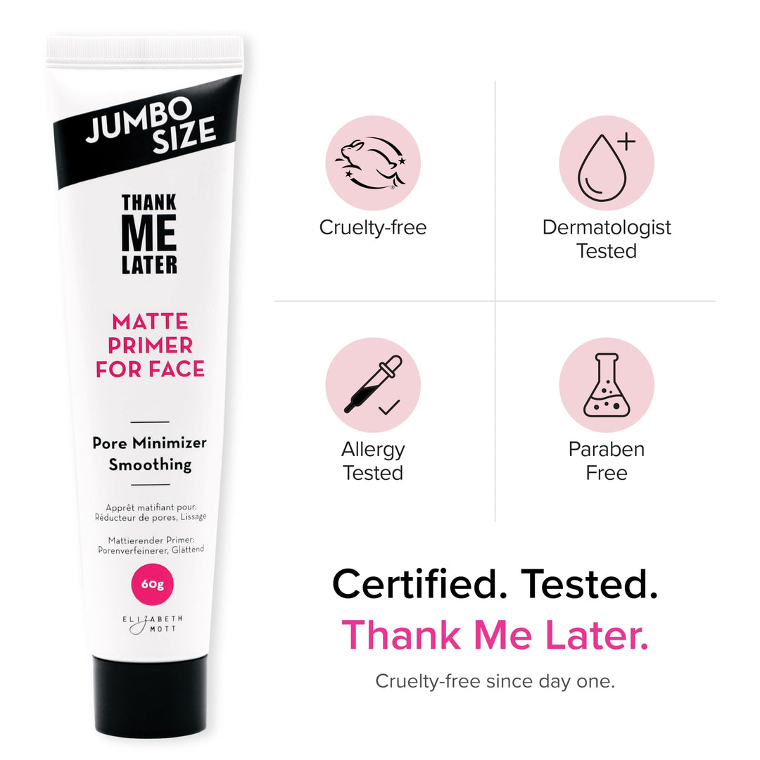 Elizabeth Mott Thank Me Later Glow Enhancer - Hydrating Face Primer &amp; Highlighter for Radiant Skin, Vegan &amp; Cruelty-Free, No Sulfates, Parabens, or Phthalates  - 30g