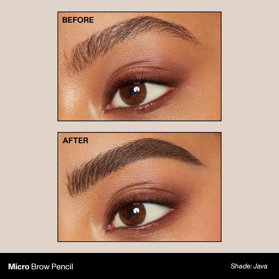 Morphe Micro Dual Eyebrow Pencil - Dual-Ended Brow Pencil Featuring a Retractable, Ultra-Precise, Pointed Tip - Richly Pigmented, Smooth-Gliding, Long-Lasting Wax Formula