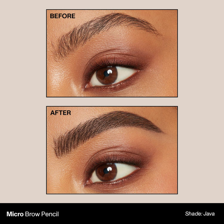 Morphe Micro Dual Eyebrow Pencil - Dual-Ended Brow Pencil Featuring a Retractable, Ultra-Precise, Pointed Tip - Richly Pigmented, Smooth-Gliding, Long-Lasting Wax Formula