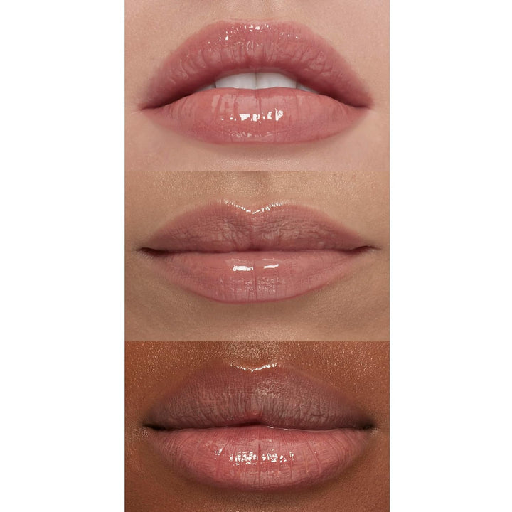 e.l.f. Lip Plumping Gloss, Hydrating, Nourishing, Invigorating, High-Shine, Plumps, Volumizes, Cools, Soothes, Champagne Glam, Shimmer, 0.1 Oz