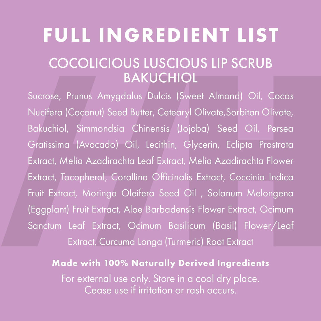 Handmade Heroes 100% Natural Lip Scrub, Vegan Conditioning Coconut Lip Exfoliator - Gentle Exfoliant, Ultra Sexy Sugar Lip Mask Polish and Scrubber for Chapped Dry and Dark Lips, 1oz
