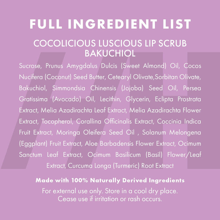Handmade Heroes 100% Natural Lip Scrub, Vegan Conditioning Coconut Lip Exfoliator - Gentle Exfoliant, Ultra Sexy Sugar Lip Mask Polish and Scrubber for Chapped Dry and Dark Lips, 1oz