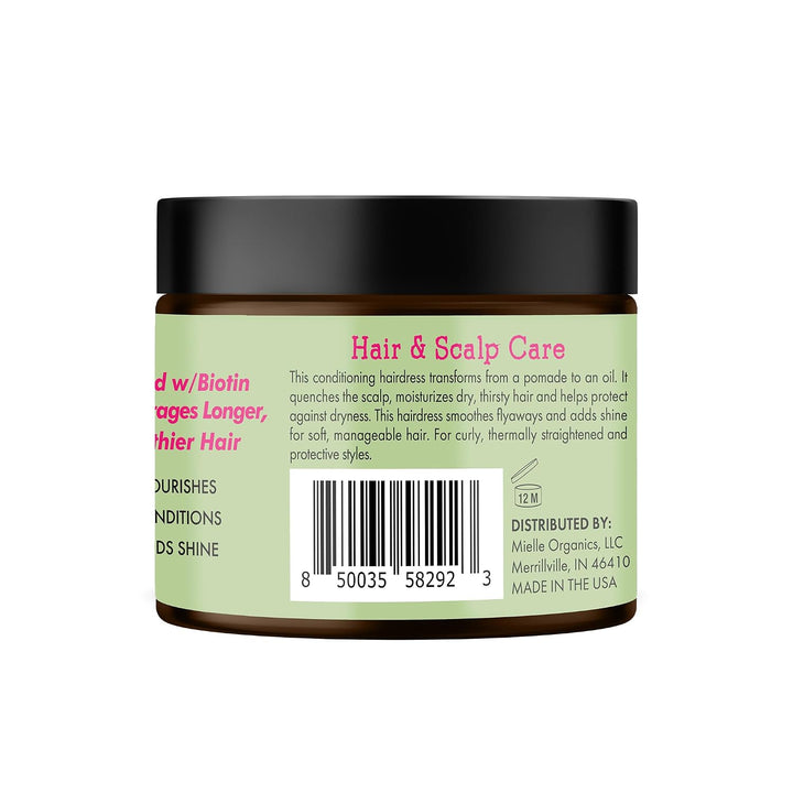 Mielle Organics Rosemary &amp; Mint Hair Pomade for Women &amp; Men - Conditioning Natural Hair Moisturizer to Quench the Scalp, Lock in Wave Patterns, Add Shine &amp; Help Protect Against Dryness (5 oz)
