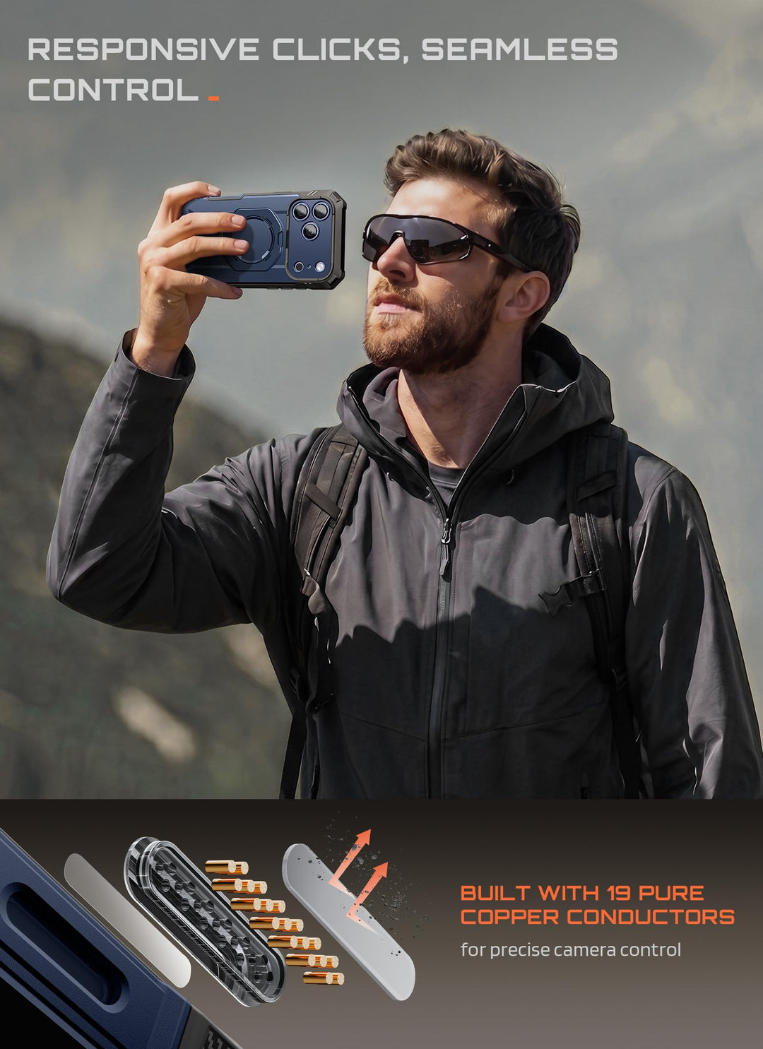 جراب SUPCASE لهاتف iPhone 18 Pro / iPhone 17 Pro، حماية فائقة مع واقي شاشة زجاجي، زر التحكم بالكاميرا، حامل مغناطيسي، متوافق مع MagSafe، جراب حماية كامل للجسم Unicorn Beetle Grip Pro