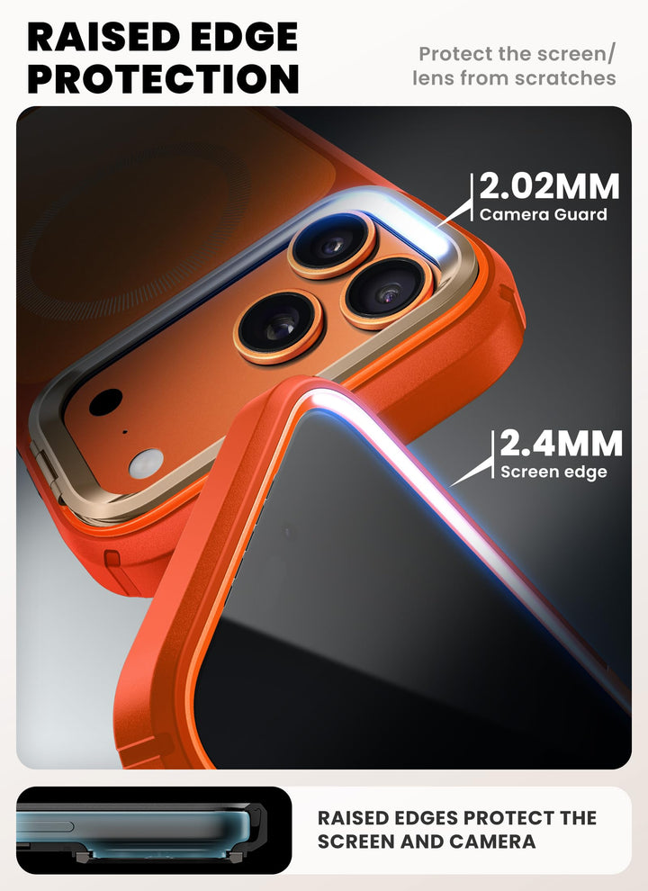 i-Blason Ares for iPhone 17 Pro Max Case with Stand [9H Tempered Glass Screen Protector][MagSafe Compatible] [Camera Control Button] Military-Grade Protection Full-Body Heavy Duty Magnetic Case