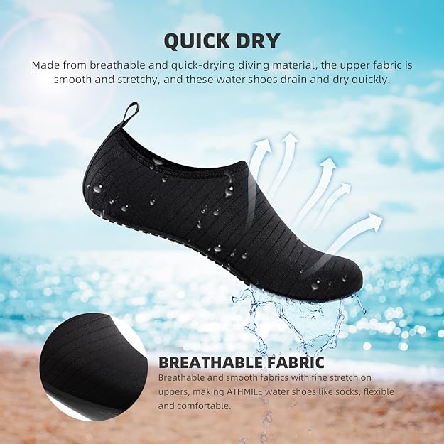 Water Shoes for Women Men Quick-Dry Aqua Socks Swim Beach Barefoot