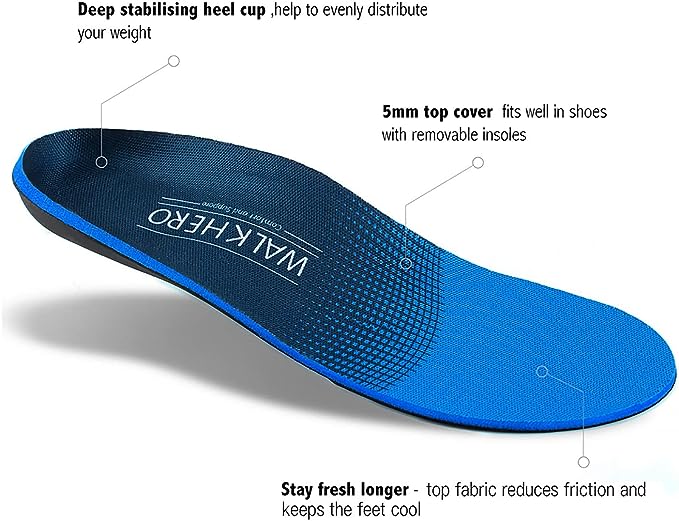 Plantar Fasciitis Feet Insoles Arch Supports Orthotics Inserts Relieve Flat Feet, High Arch, Foot Pain Mens 10-10 1/2 | Womens 12-12 1/2 - 3alababak