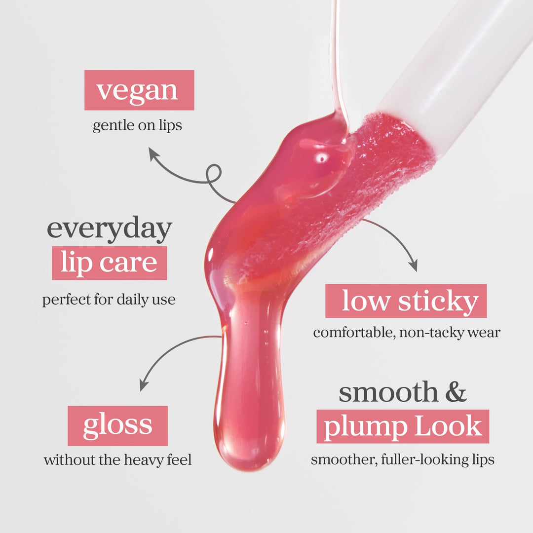 NOONI Korean Lip Oil - Applemint | Long-Lasting, Moisturizing, Plumping, Revitalizing for Dry Lips, Waterproof, No Peel Off, Hydrating, Nourishing Crystal Clear Lip Stain, 0.12 FL Oz