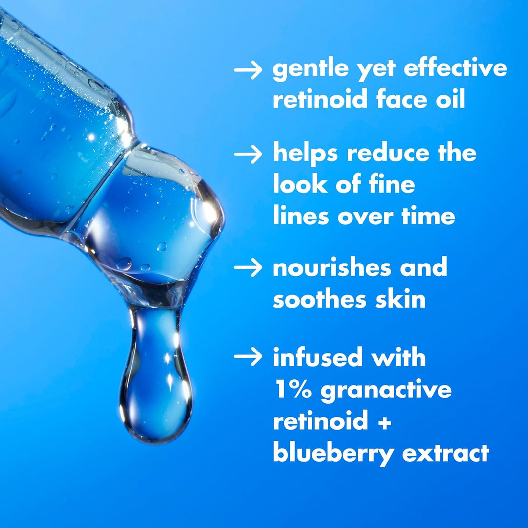 e.l.f. SKIN Youth Boosting Blue-ty Sleep Night Oil, Gentle Overnight Face Oil, Treats Fine Lines & Uneven Texture, Lightweight, Vegan & Cruelty-Free