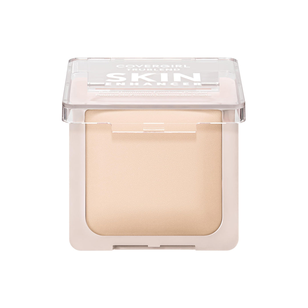 COVERGIRL TruBlend Skin Enhancer Baked Luminous Finishing Face Powder, with Hyaluronic Acid and White Rose Extract, Sheer &amp; Buildable