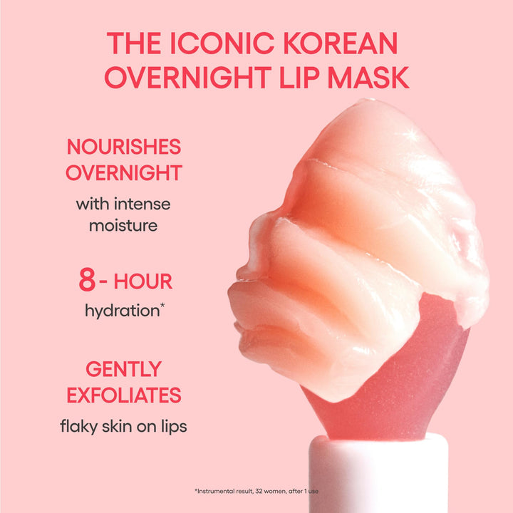 LANEIGE Lip Sleeping Mask: Korean Overnight Treatment For Dry Lips | Hydrating &amp; Nourishing Overnight Lip Treatment Mask with Vitamin C, Shea &amp; Murumuru Seed Butter