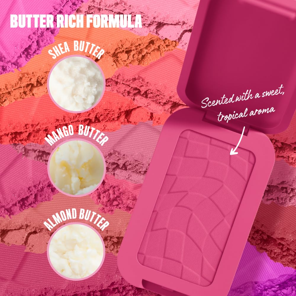 NYX PROFESSIONAL MAKEUP Buttermelt Powder Blush, Fade and Transfer-Resistant Blush, Up to 12HR Make Up Wear, Vegan Formula