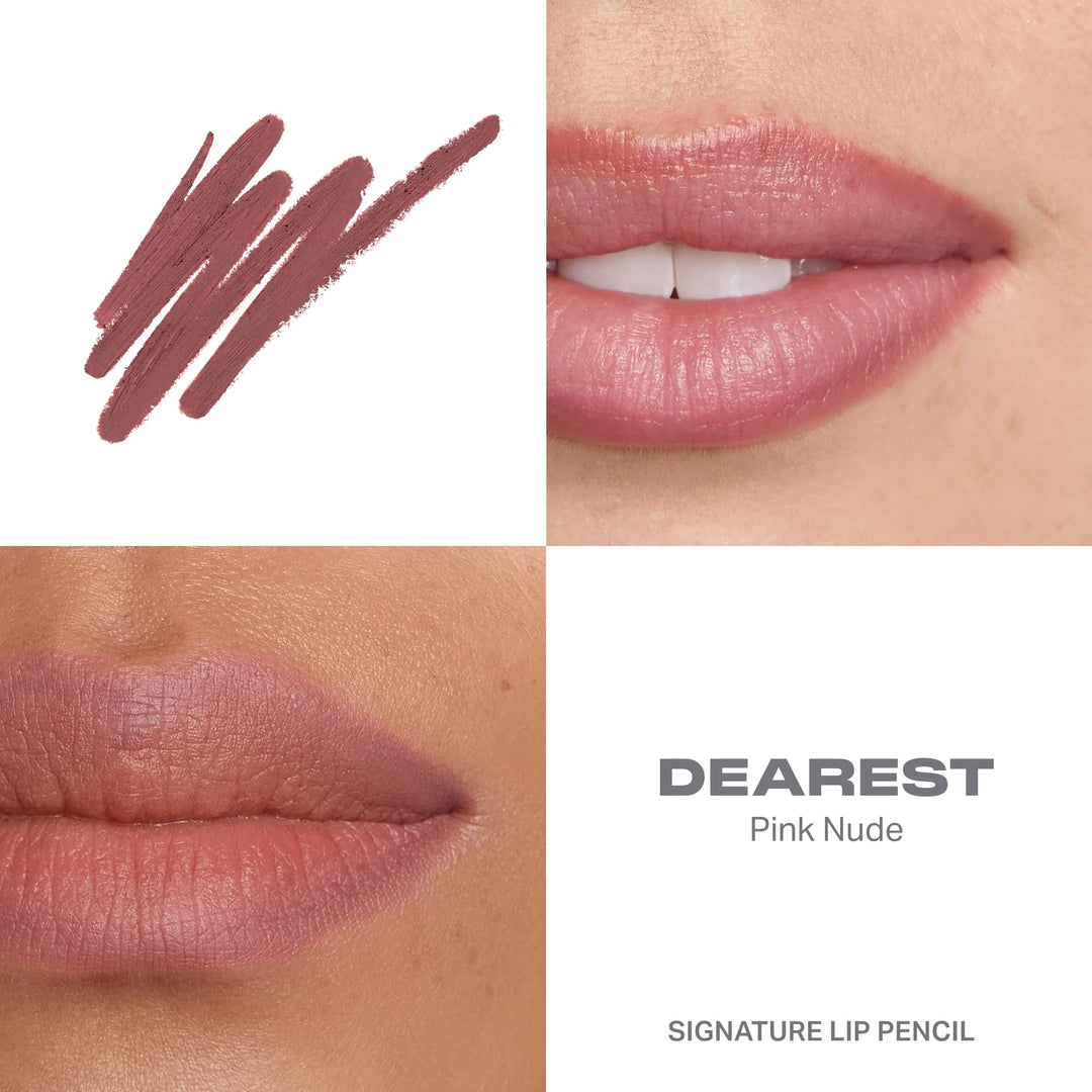 Morphe Signature Lip Liner Pencil - Creamy, Long Lasting Definer for Precise Shaping and Filling - Lip Makeup Essential with Smooth Glide - Professional Lipliner Pencil