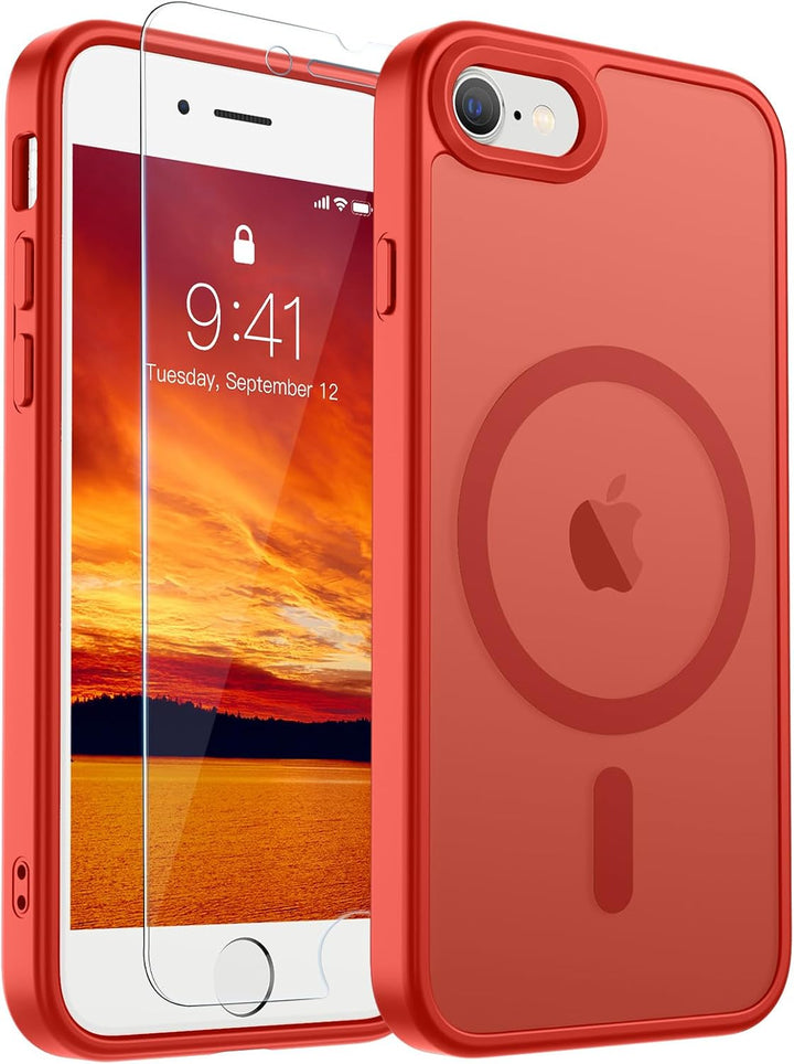 جراب SUPFINE مغناطيسي لهاتف iPhone 18 Pro Max / 17 Pro Max متوافق مع MagSafe، غطاء للتحكم في الكاميرا، غطاء سيليكون فاخر مقاوم للصدمات والسقوط لهاتف 18 Pro Max