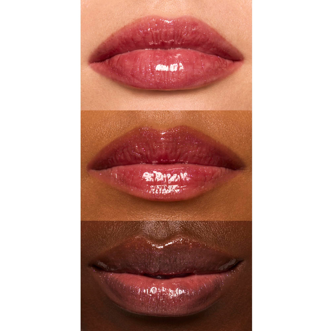 e.l.f. Glow Reviver Lip Oil, Nourishing and Hydrating with High-Shine Glimmer Finish & Sheer Wash Of Color, Minty Scent, Non-Sticky, Vegan & Cruelty-free