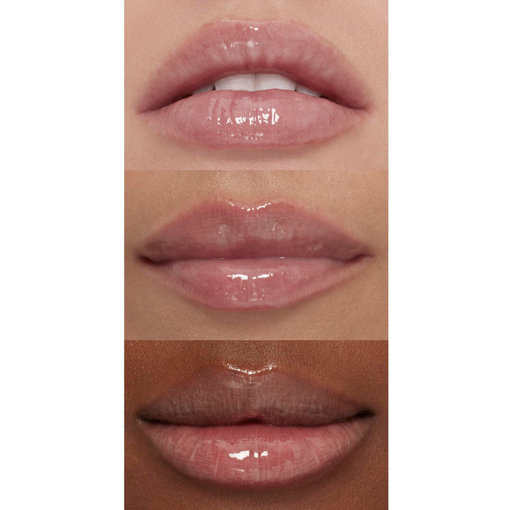 e.l.f. Lip Plumping Gloss, Hydrating, Nourishing, Invigorating, High-Shine, Plumps, Volumizes, Cools, Soothes, Champagne Glam, Shimmer, 0.1 Oz