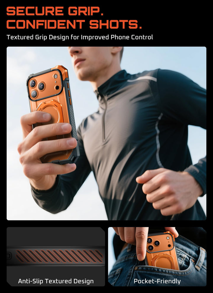 SUPCASE for iPhone 17 Pro Max Case with Kickstand (Unicorn Beetle Grip), [Camera Control Cover] [Compatible with MagSafe] [Military-Grade Drop Protection] Heavy Duty Magnetic Phone Case
