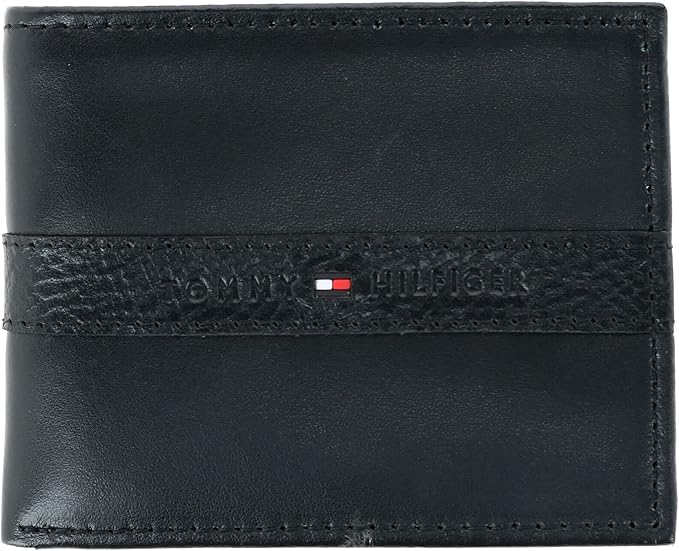 Tommy Hilfiger 31TL130088 Men's Classic Bifold Wallet with ID Window and Multiple Card Slots