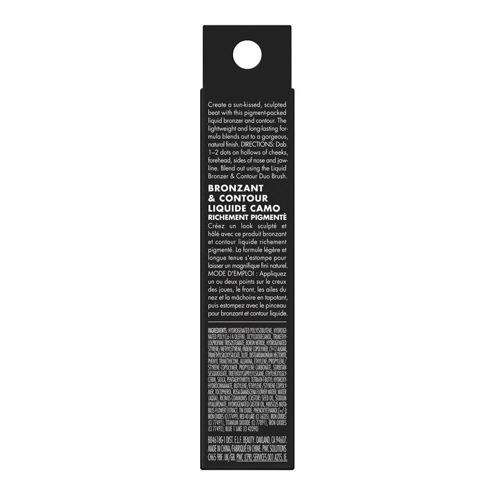 e.l.f. Camo Liquid Bronzer & Contour, Silky Highly Pigmented Formula, Creates a Long-Lasting Bronzed Glow & Natural Look, Vegan & Cruelty-Free