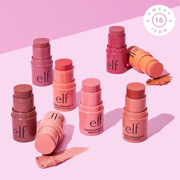 e.l.f, Monochromatic Multi Stick, Creamy, Lightweight, Versatile, Luxurious, Adds Shimmer, Easy To Use On The Go, Blends Effortlessly 0.155 Oz - 3alababak