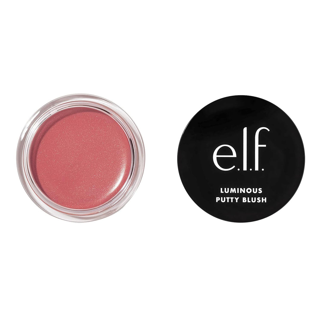 e.l.f. Luminous Putty Blush, Putty-to-Powder, Buildable Blush With A Subtle Shimmer Finish, Highly Pigmented & Creamy, Vegan & Cruelty-Free