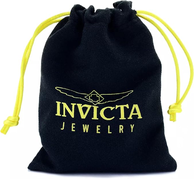 Invicta Bracelet for Men, Stainless Steel Curb Link Chain Jewelry, 8.5mm