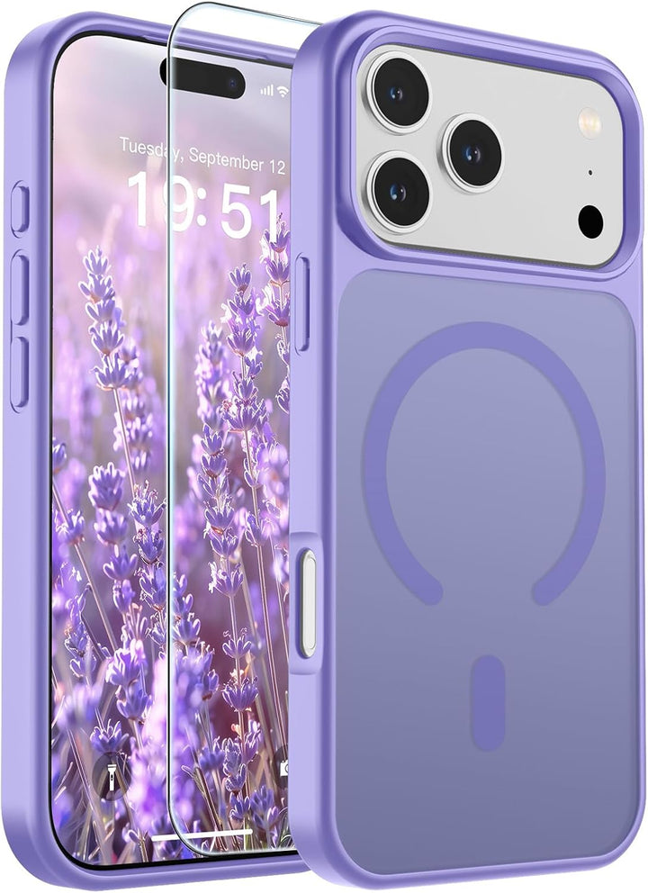 جراب SUPFINE مغناطيسي لهاتف iPhone 18 Pro Max / 17 Pro Max متوافق مع MagSafe، غطاء للتحكم في الكاميرا، غطاء سيليكون فاخر مقاوم للصدمات والسقوط لهاتف 18 Pro Max