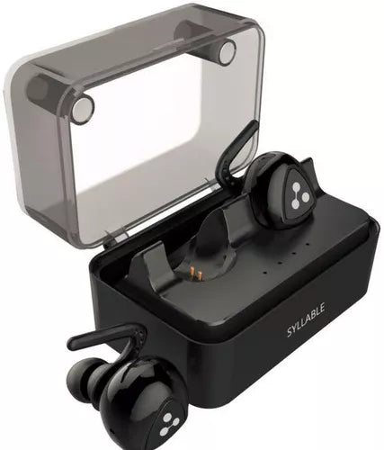 Syllable D900 Mini Headphone Bluetooth Stereo Wireless Earphone Bluetooth Headset with Charging Stand Earbud with mic - 3alababak