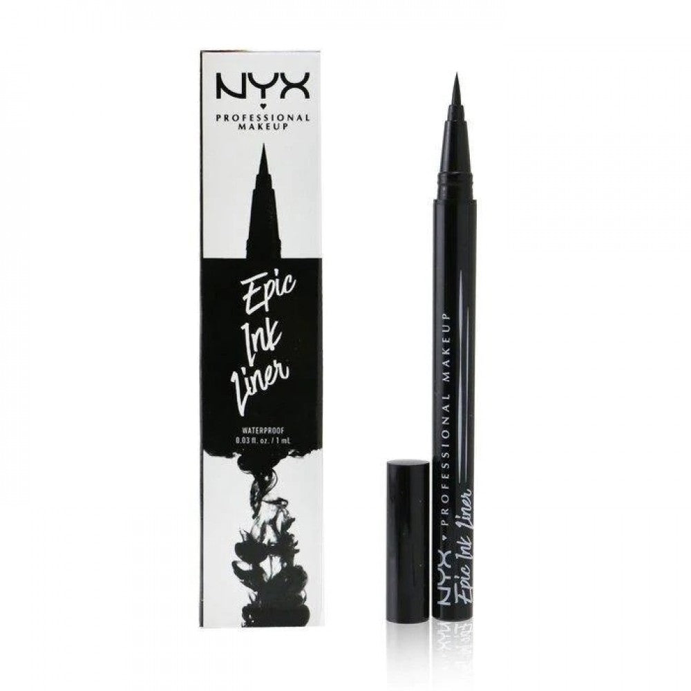 NYX PROFESSIONAL MAKEUP Epic Ink Liner, Waterproof Liquid Eyeliner - Black, Vegan Formula