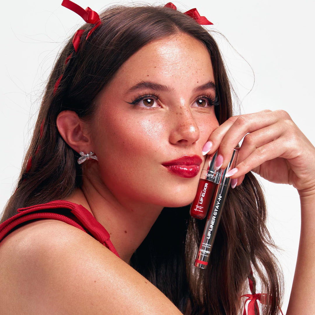 Sacheu Lip Liner STAY-N Peel Off Lip Stain — Long Lasting Matte Lip Tattoo Transfer Proof Lipstain Infused with Hyaluronic Acid &amp; Vitamin E for All Skin Types — Vegan &amp; Cruelty-Free