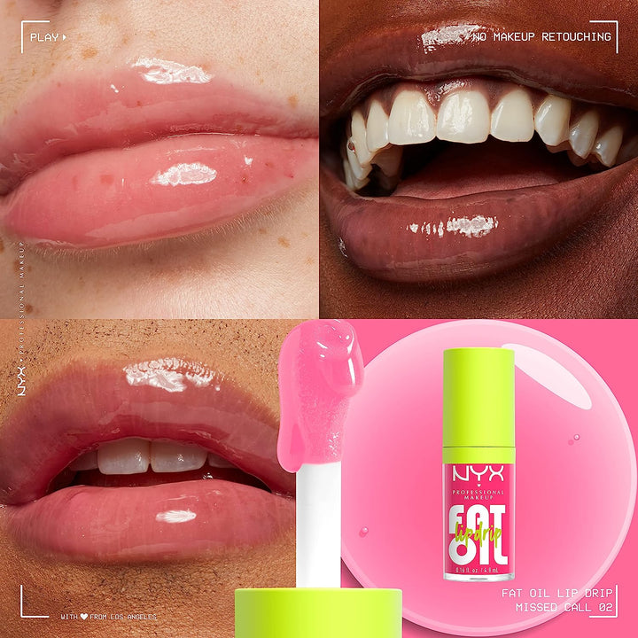 NYX PROFESSIONAL MAKEUP Fat Oil Lip Drip, Moisturizing, Shiny and Vegan Tinted Lip Gloss