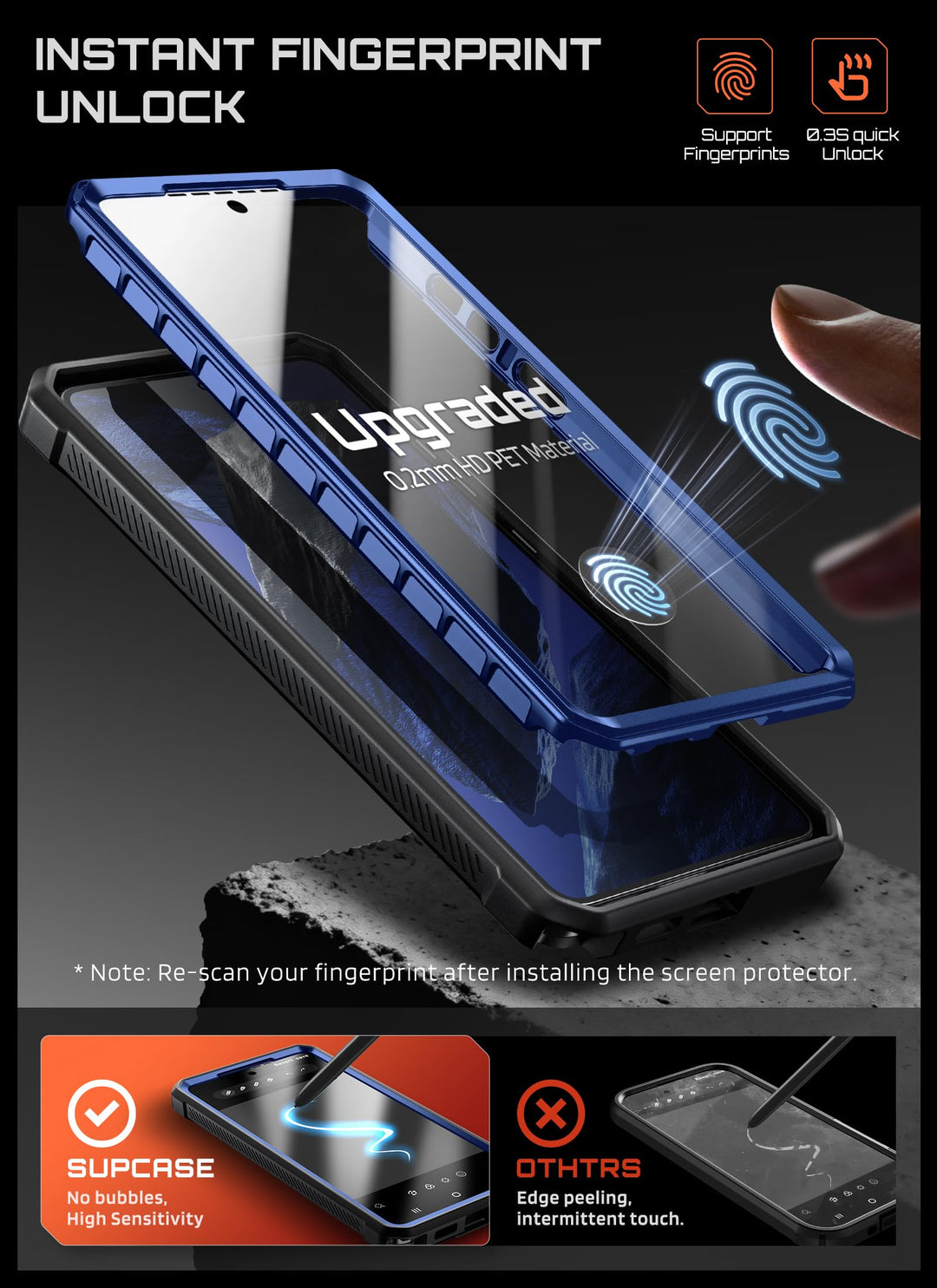 حافظة SUPCASE لسلسلة Samsung Galaxy S26 مزودة بحامل مدمج، وحماية بمعيار عسكري، ومتوافقة مع MagSafe، ومشبك حزام قابل للفصل، وواقي شاشة وإطار أمامي مدمجين، UBPro Mag