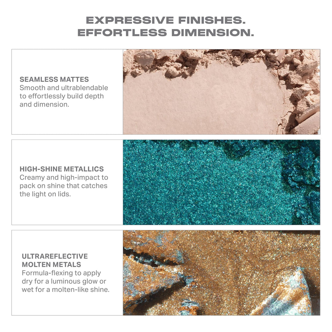 Morphe ChromaPlus 6-Pan Eyeshadow Palette - High Pigment Eye Makeup with Shimmer, Matte &amp; Metallic Eye Shadow - Neutral Eyeshadow Makeup Collection for All-Day Wear