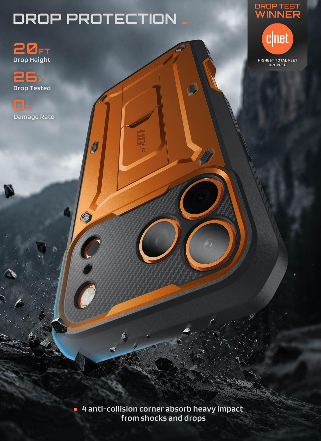 SUPCASE for iPhone Case, Belt Clip, Military-Grade Protection, Built-in Kickstand &amp; Screen Protector, Camera Control, Heavy-Duty Phone Case, Unicorn Beetle Pro