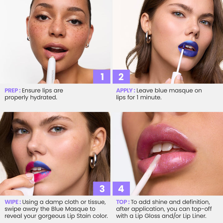 Wonderskin Wonder Blading All Day Lip Stain Peel Off Masque - Long Lasting, Waterproof and Transfer Proof Nude Lip Tint, Matte Finish Peel Off Lip Stain