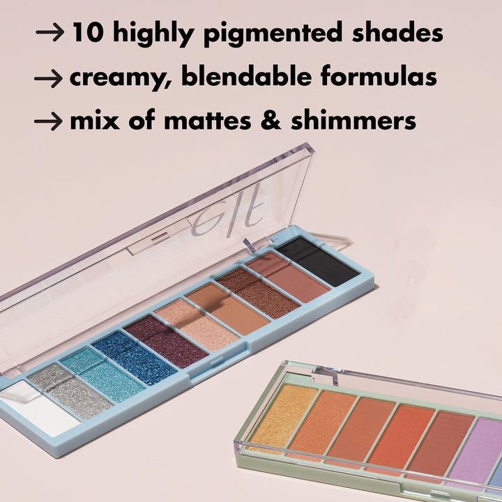 e.l.f. Perfect 10 Eyeshadow Palette, Ten Ultra-pigmented Neutral Shades, Blendable Formula, Vegan & Cruelty-free