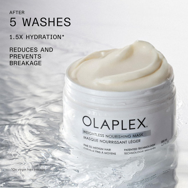 Olaplex Weightless Nourishing Mask Cuticle Sealing Mask to Hydrate & Volumize Fine to Medium Hair, 200 ml / 6.7 Fl. Oz.