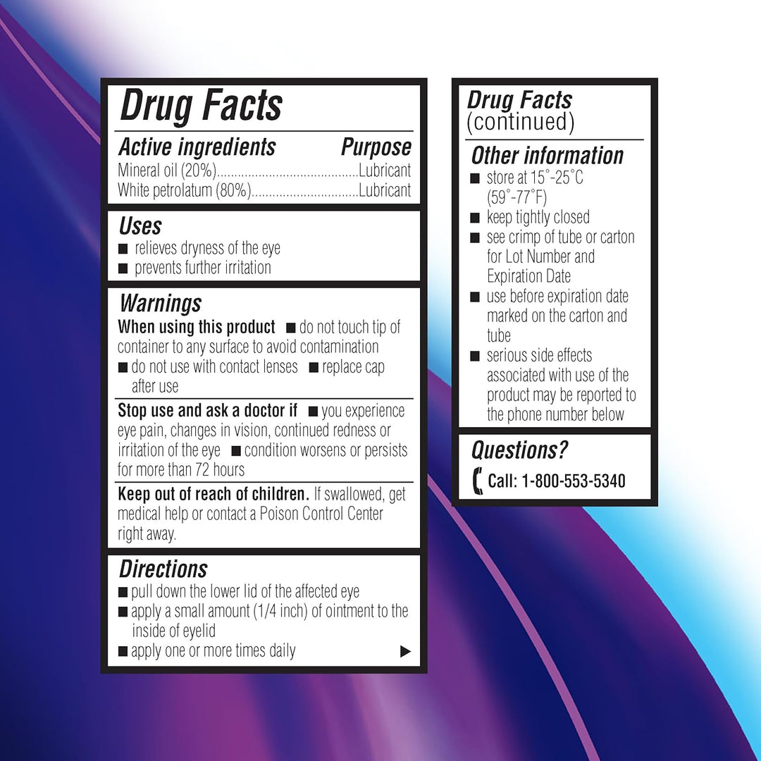 Soothe Preservative-Free Lubricant Eye Ointment, Nighttime Relief for Severe Dry &amp; Irritated Eyes, Gentle for Sensitive Eyes, 0.12 Fl Oz