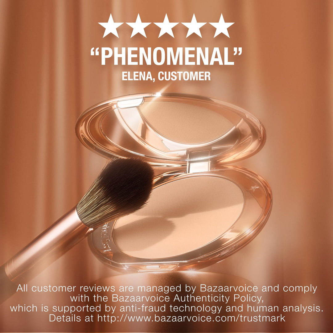 Charlotte Tilbury Airbrush Flawless Finish Setting Powder - Pore-Blurring Pressed Powder for Face Makeup to Minimize Shine with a Soft-Focus Finish - Full Size