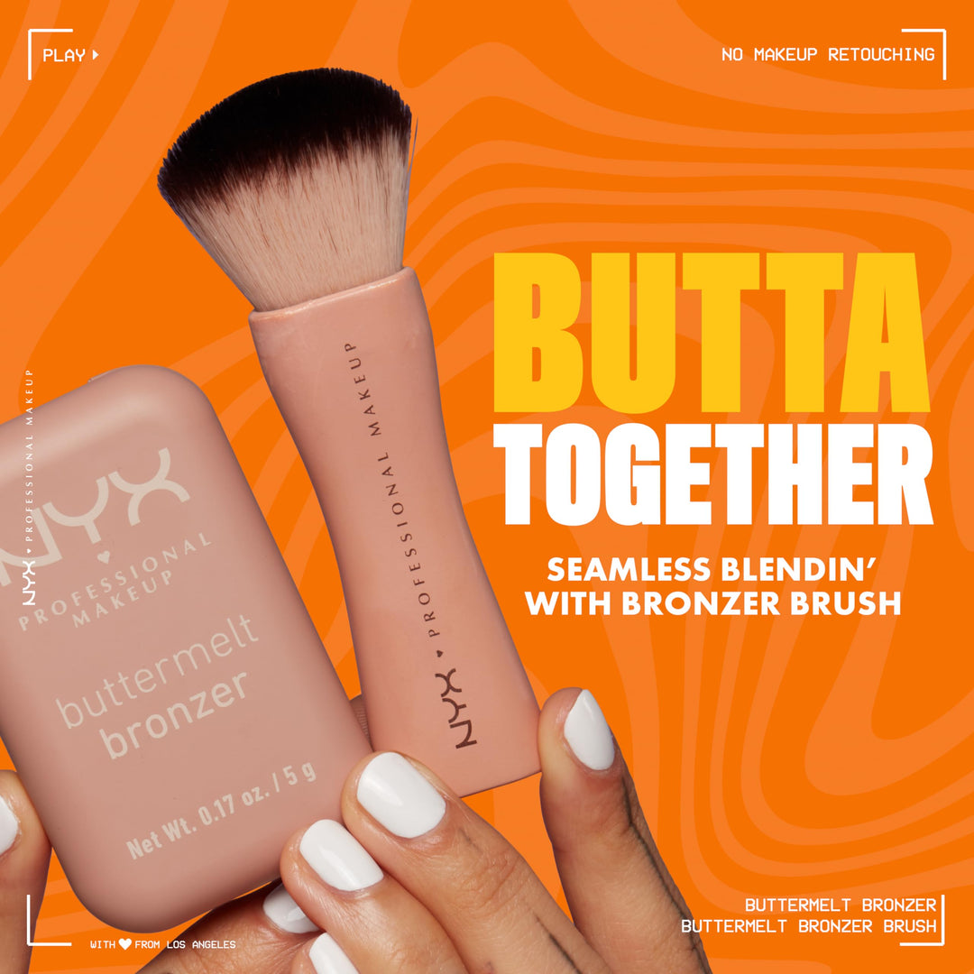 NYX PROFESSIONAL MAKEUP Matte Buttermelt Bronzer, Longwear Face Makeup with Up to 12 Hours of Wear, Vegan Formula 0.17 Ounce