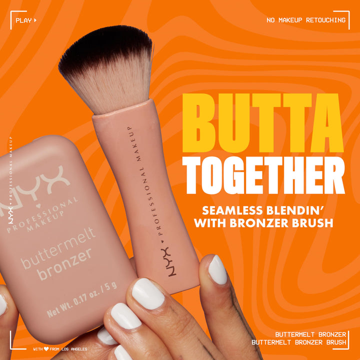 NYX PROFESSIONAL MAKEUP Matte Buttermelt Bronzer, Longwear Face Makeup with Up to 12 Hours of Wear, Vegan Formula 0.17 Ounce