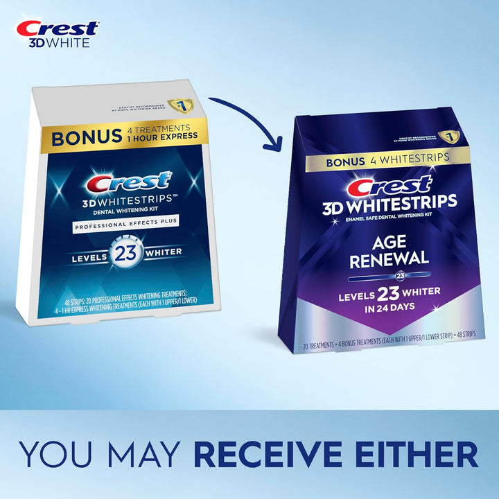 Crest 3D White Professional Effects Whitestrips Age Renewal 1 Treatment