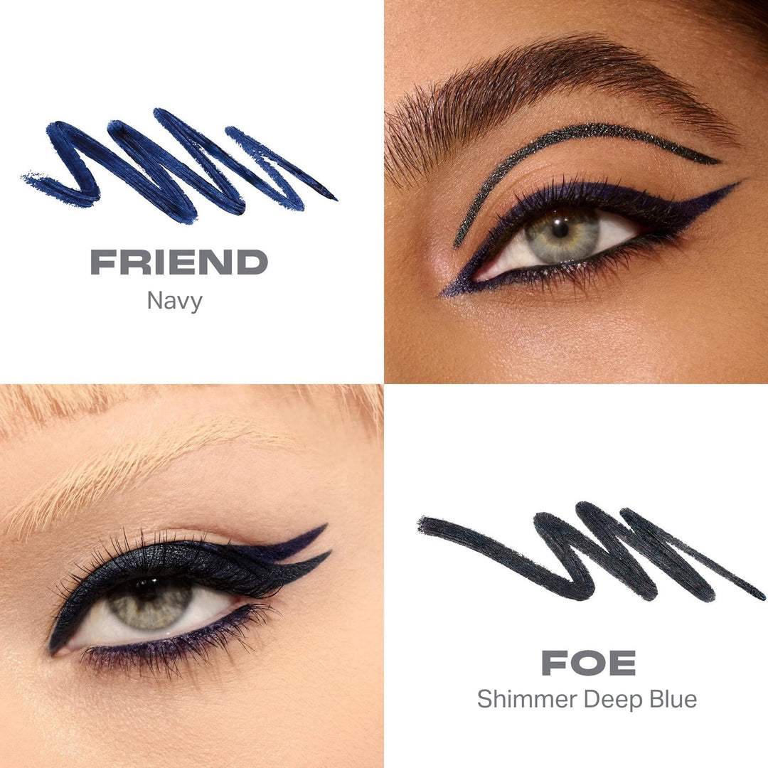 Morphe Bi-Liner Dual-Ended Gel Eyeliner Pencil - Matte &amp; Metallic Eye Liner Duo with Long Lasting Waterproof Color for Precise and Smoked Eye Makeup Looks