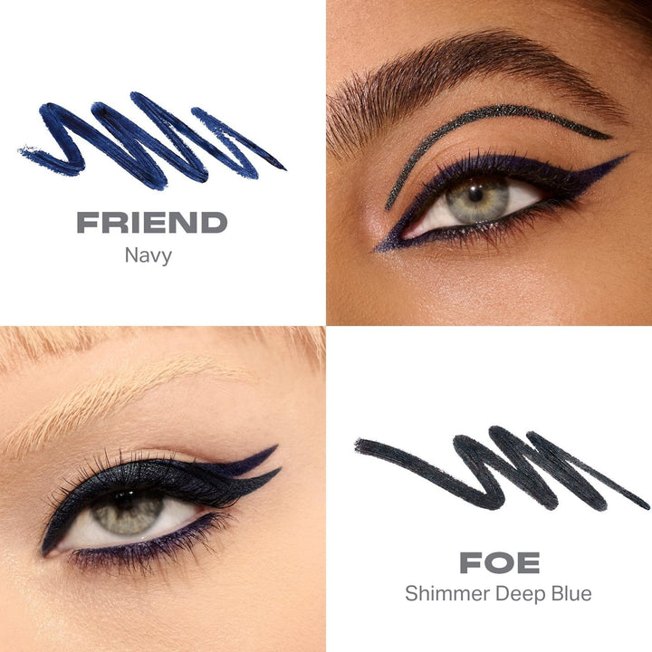 Morphe Bi-Liner Dual-Ended Gel Eyeliner Pencil - Matte &amp; Metallic Eye Liner Duo with Long Lasting Waterproof Color for Precise and Smoked Eye Makeup Looks